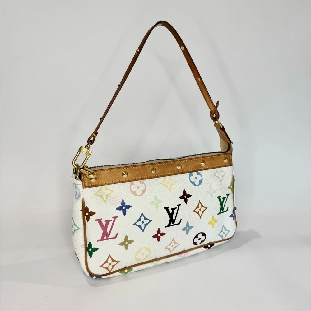 ✨SOLD✨ Vintage Louis Vuitton Murakami Multicolor Pochette - Picture 5 of 16